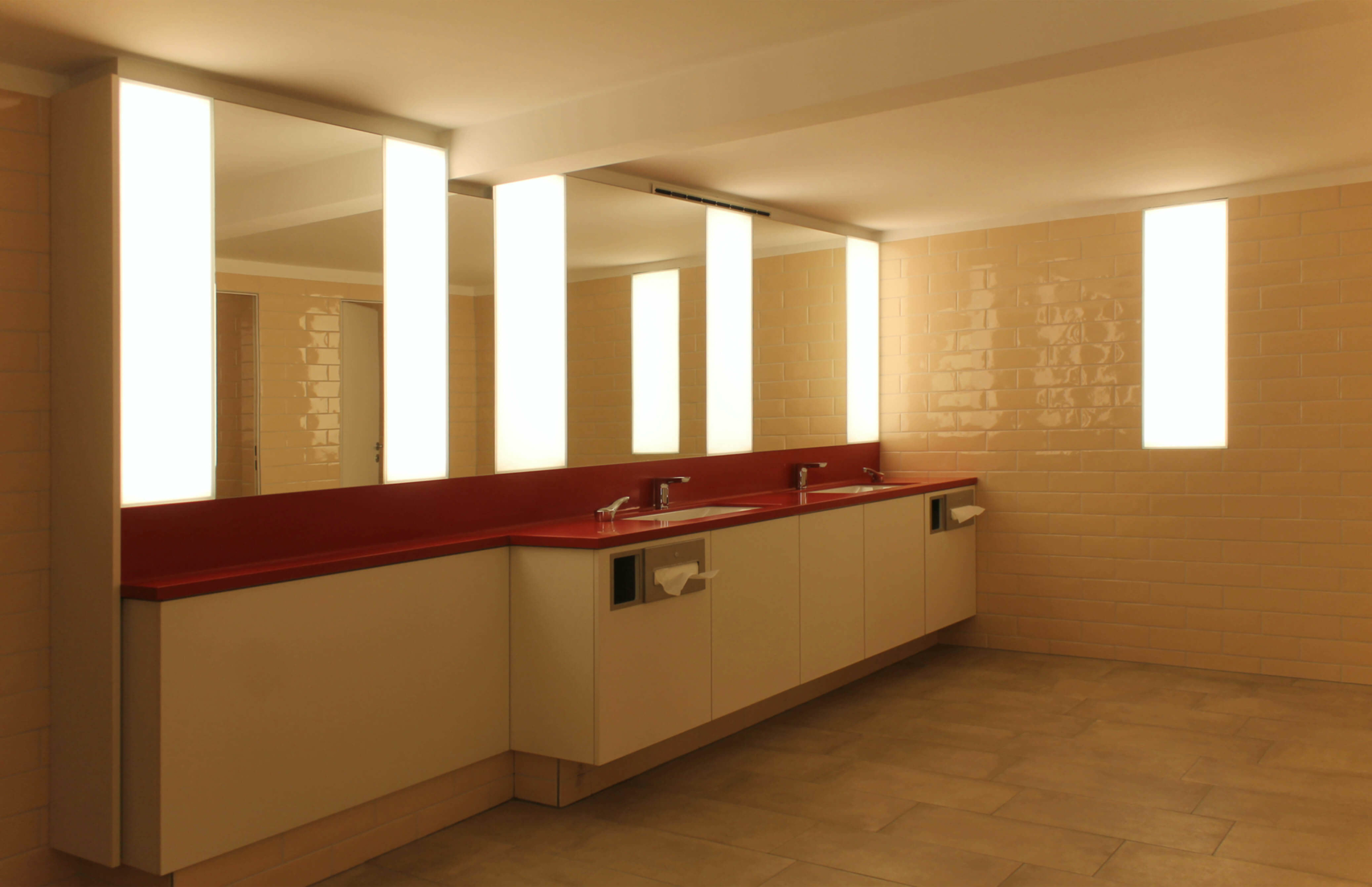 LED-Wandbeleuchtung im Bad- und Sanitärbereich