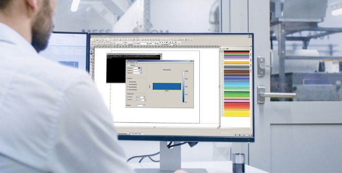 Software zur Berechnung der Lichtpunkte in LED-Panels.